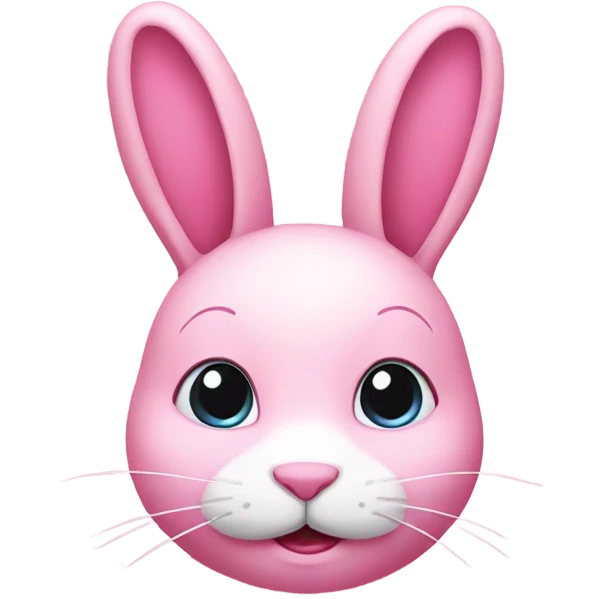 Pink bunny emoji
