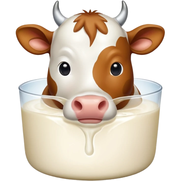 cow in a milk emoji