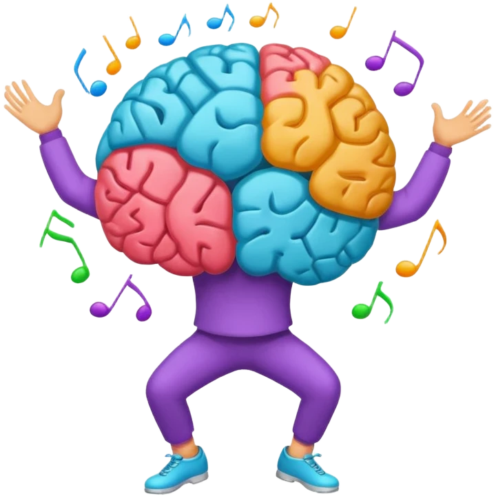 Brain dancing emoji