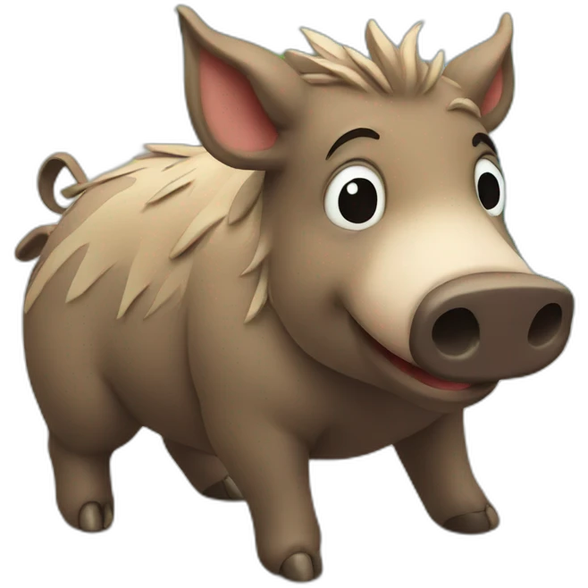 vacationing boar emoji