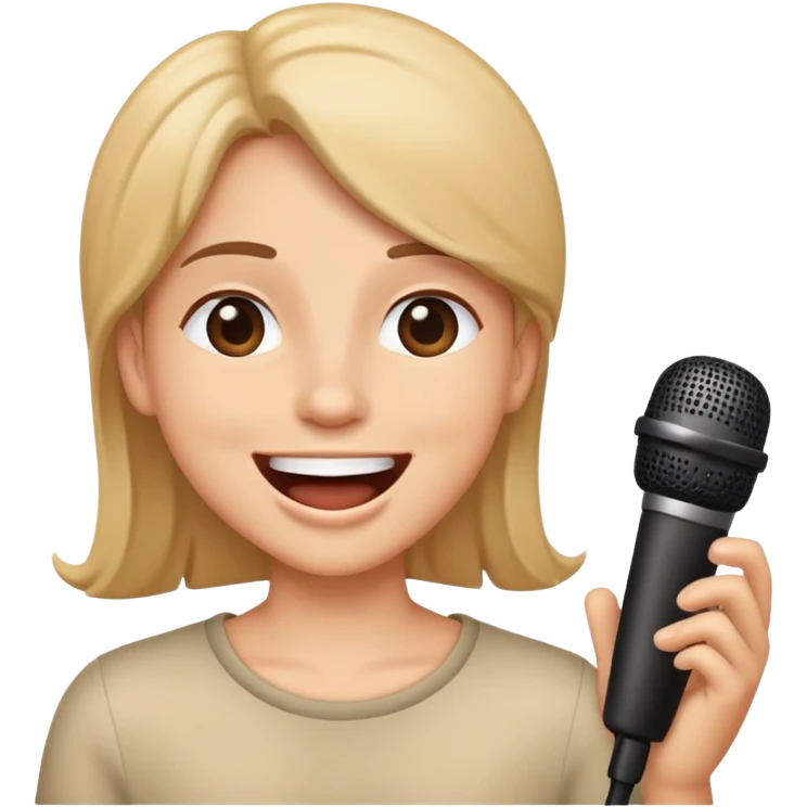 singing emoji
