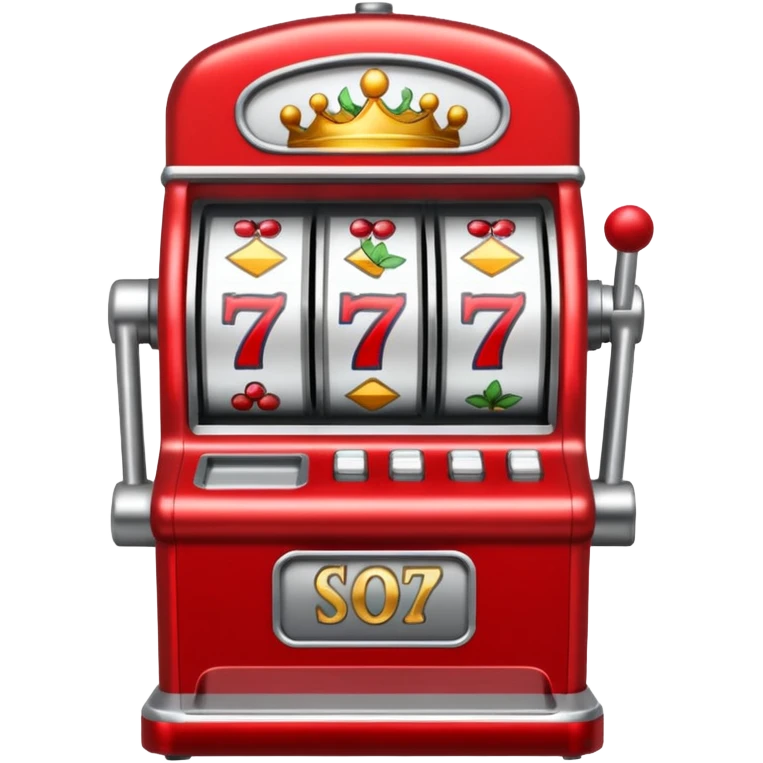 Slot machine, england, red emoji
