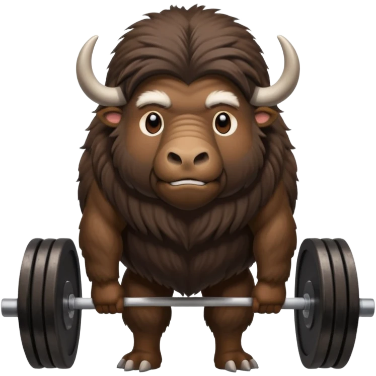 musk ox deadlifting emoji