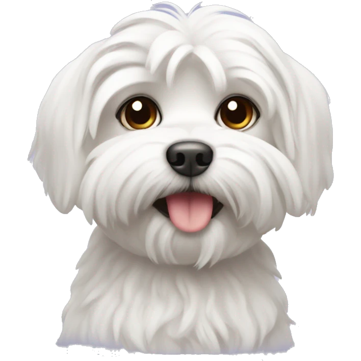 Cute Maltese dog  emoji