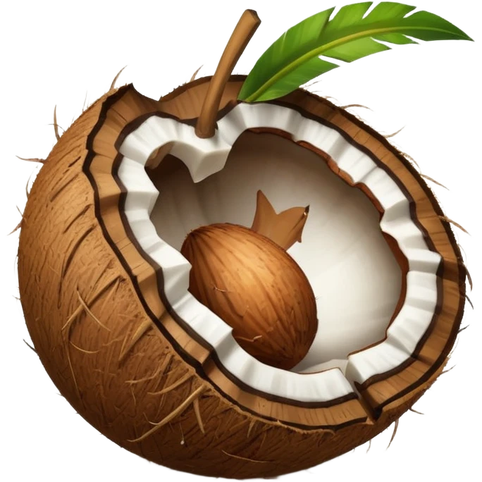 coconut with shall emoji