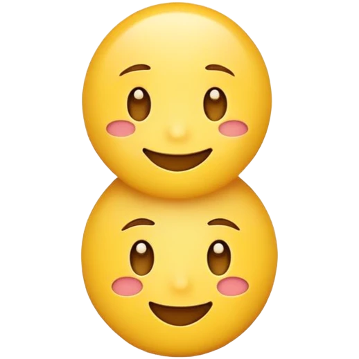 Cartoon emoji with just the characters X and 1 emoji