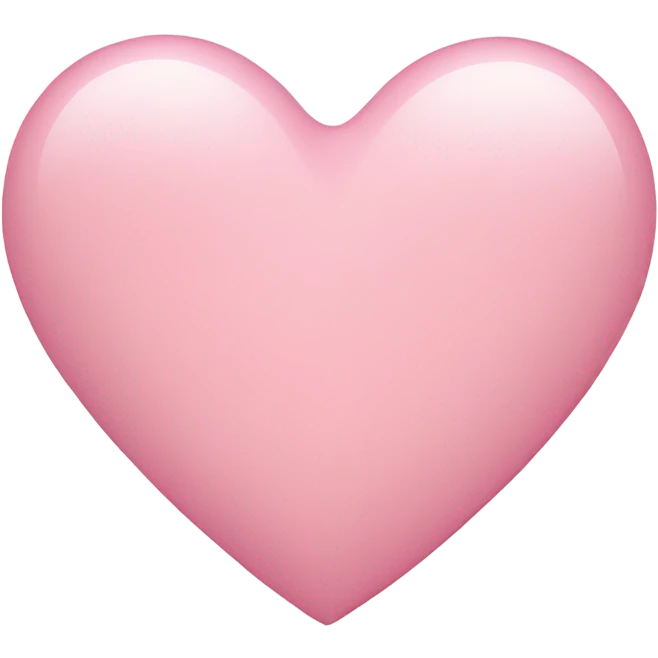 Light pink heart  emoji