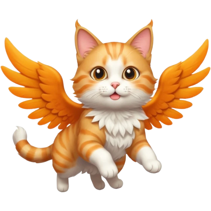 Un gato volador emoji