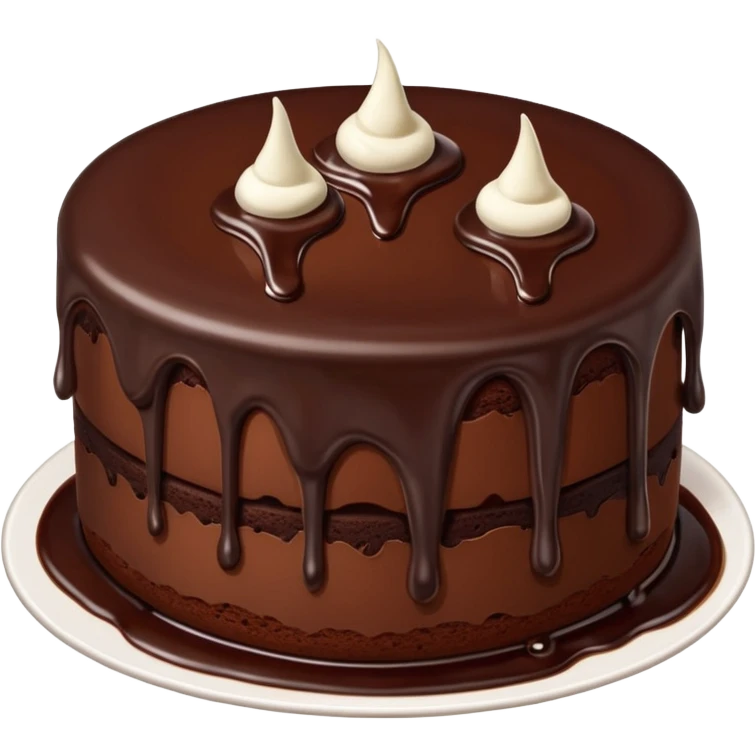  melted chocolate cake emoji
