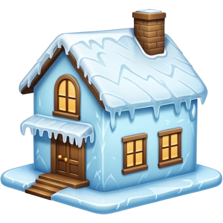 frozen house emoji