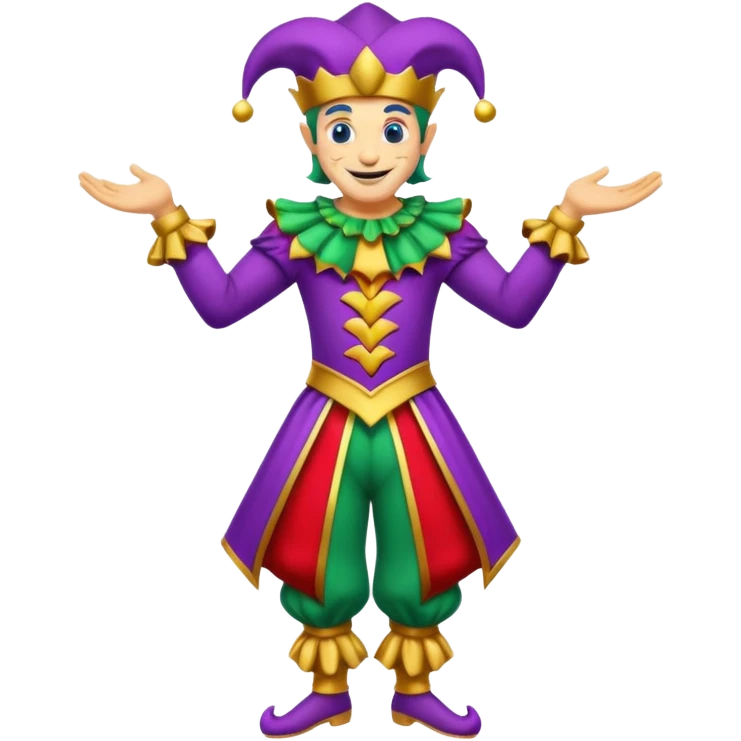 royal jester, full body emoji