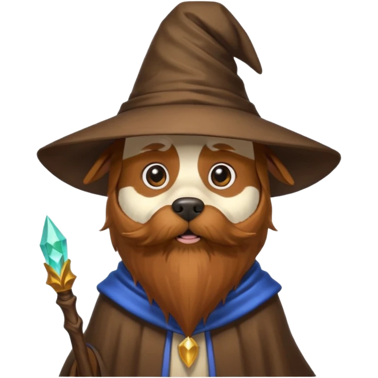 Dog wizard emoji