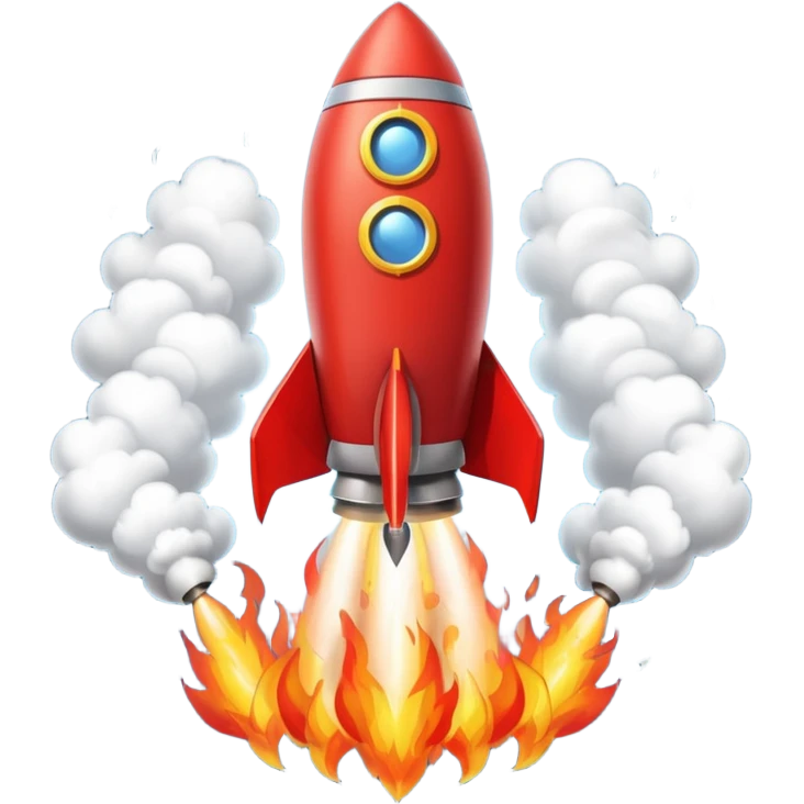 launching a rocket emoji