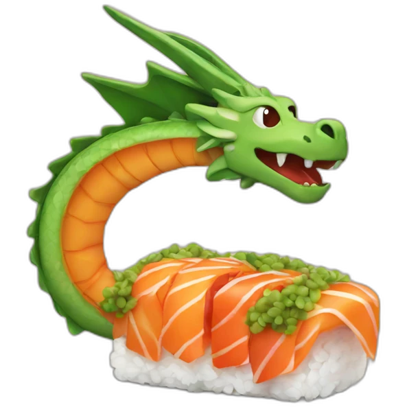Dragon sushi emoji