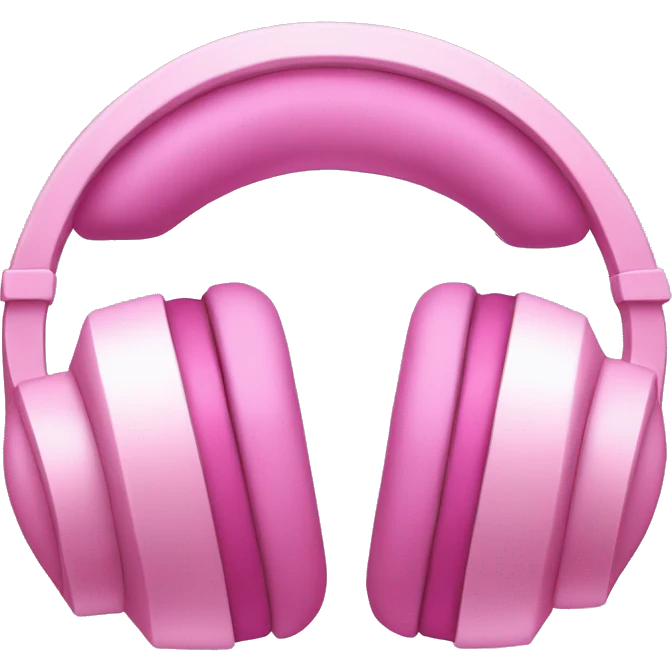 Headphones with pink bows on them emoji