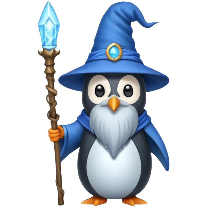 Penguin Wizard emoji