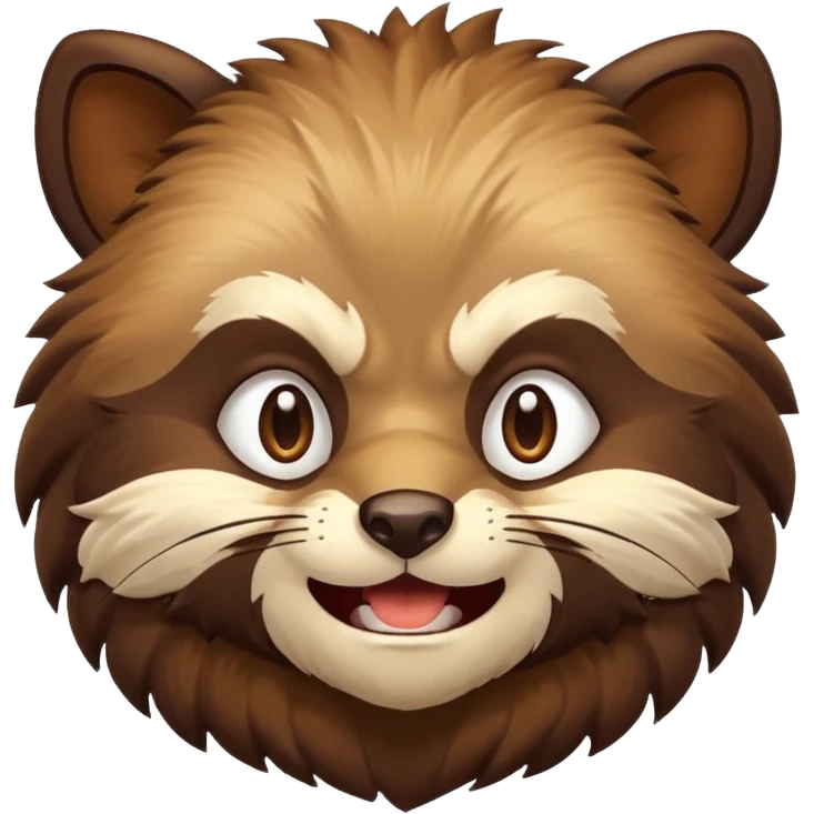 Happy Wolverine (the animal) emoji