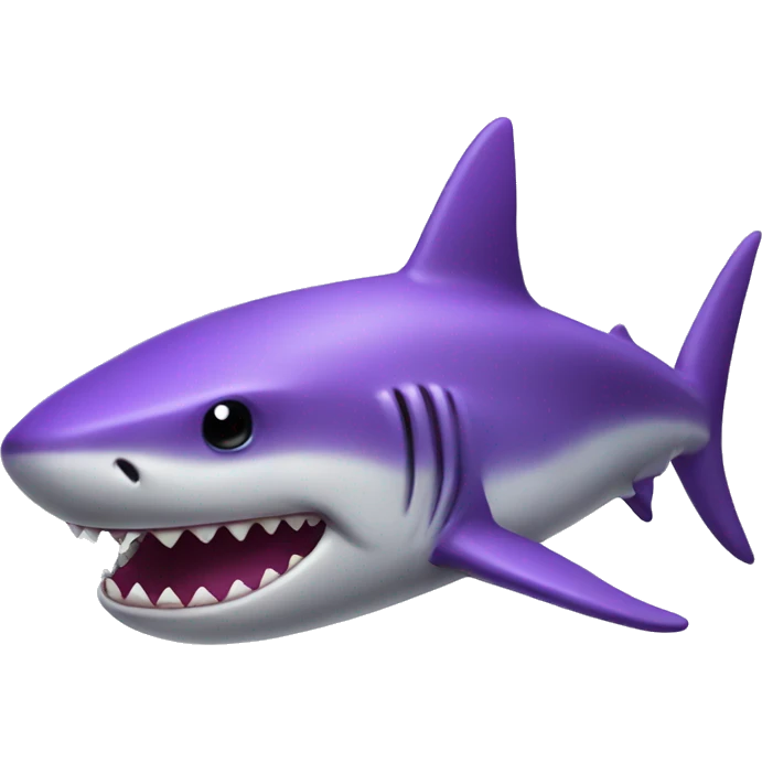 purple shark emoji