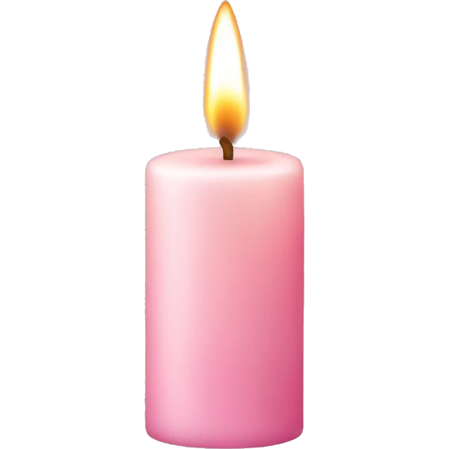 light pink candle emoji