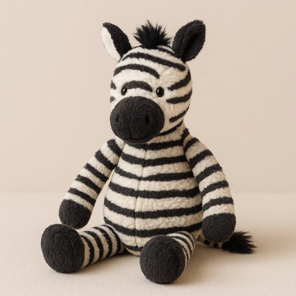 zebra jellycat stuffed plushie emoji