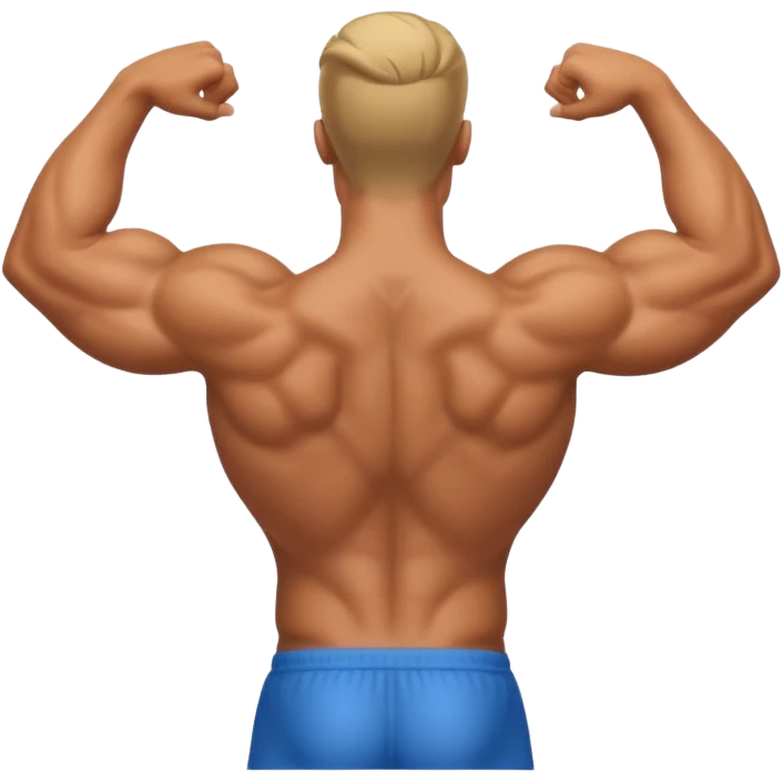 Man with back arched emoji