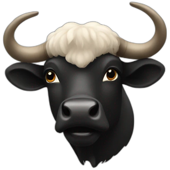 Taureau noir emoji