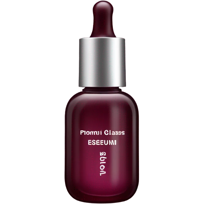Burgundy skin care serum bottle emoji
