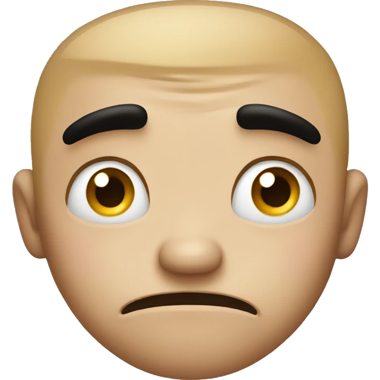 Annoyed face emoji