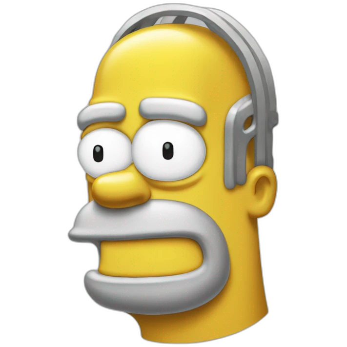 Homer simpson qui boit une duf emoji