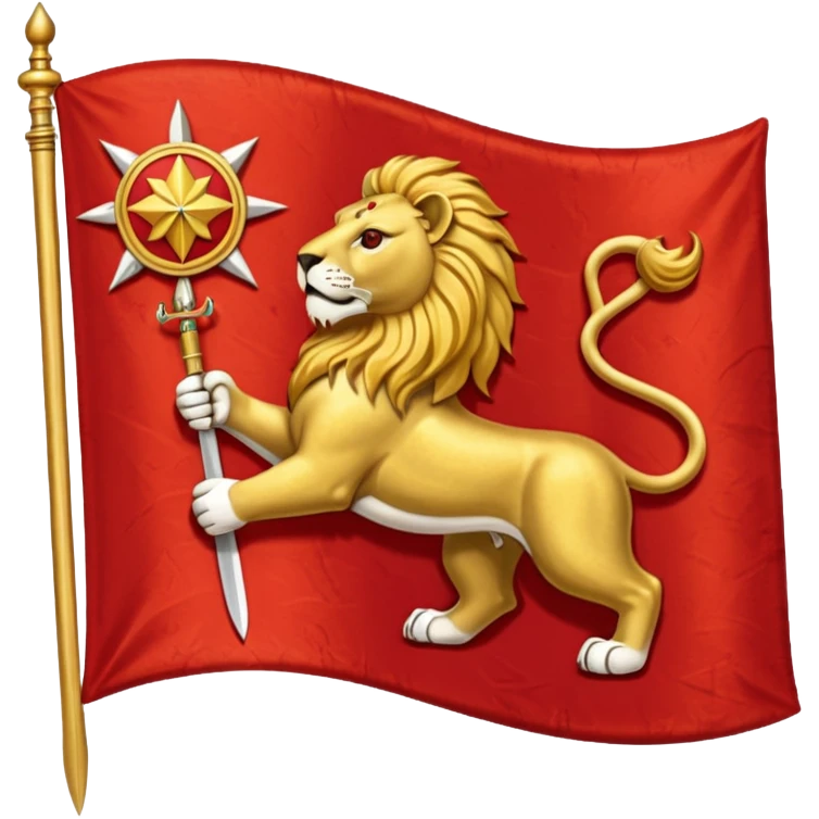 پرچم پهلوی شیر و خورشید و شمشیر emoji