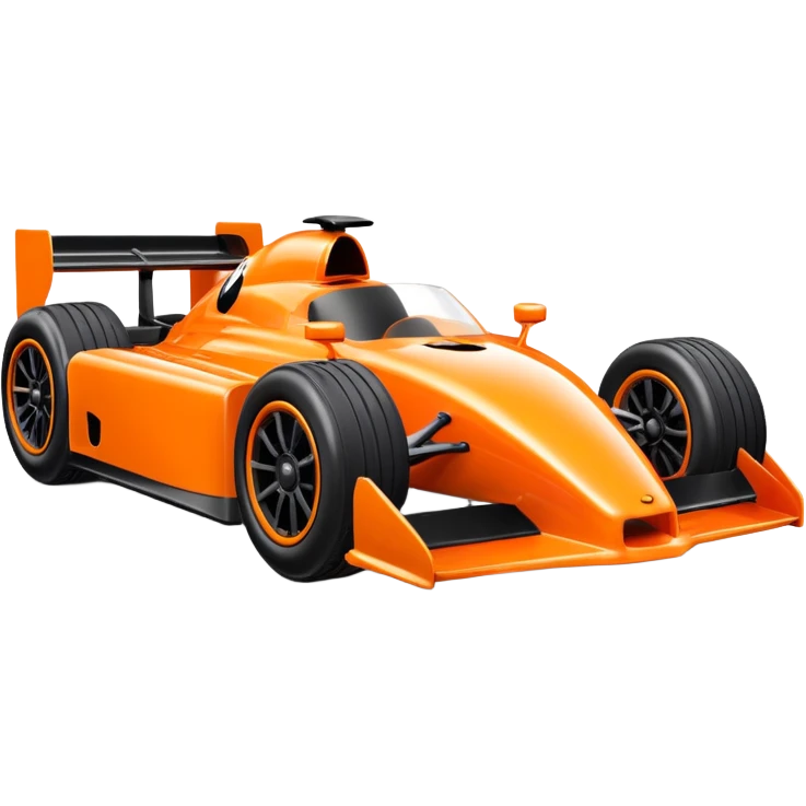 Legos orange race car emoji