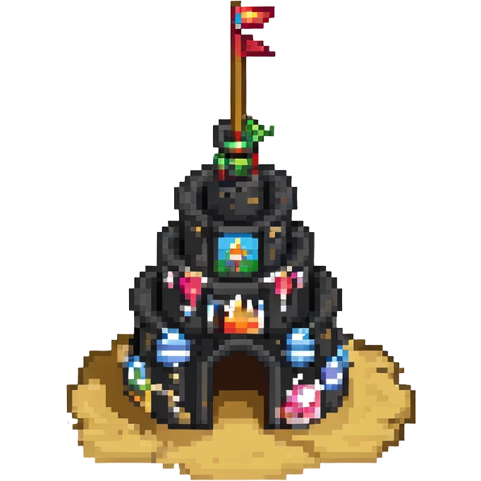 sand castle simple design emoji