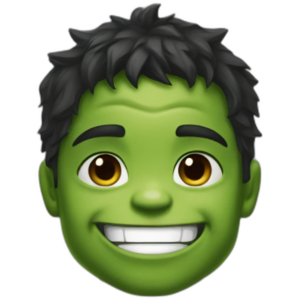 happy hulk kid emoji