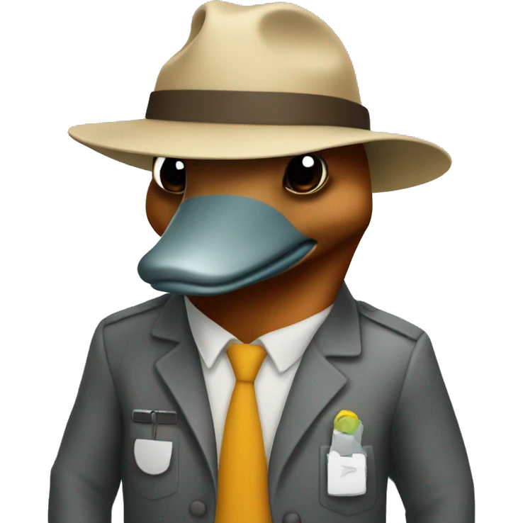A platypus at work  emoji