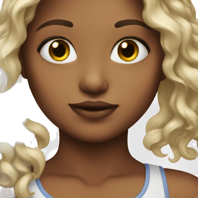 close up of a girl emoji