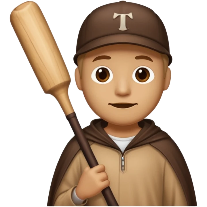 A wooden guy with a bat name tung tung tung sahur emoji