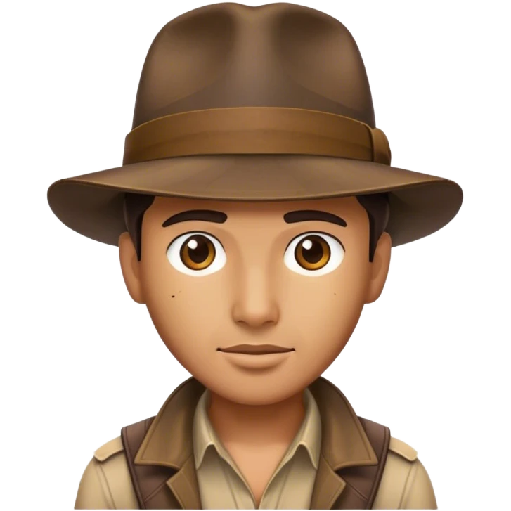  wearing Indiana Jones hat emoji