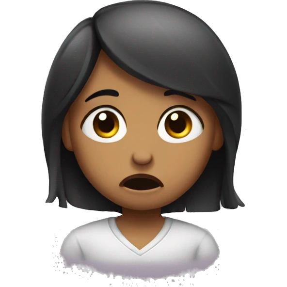 Girl crying and saying sorry  emoji