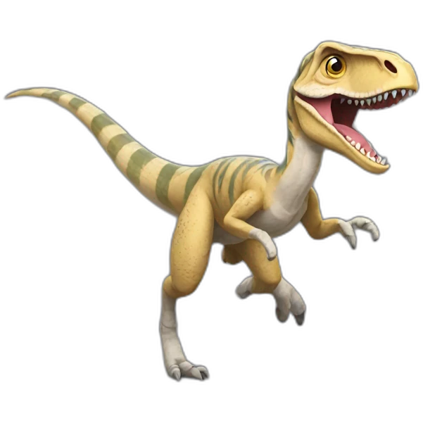 Velociraptor running emoji