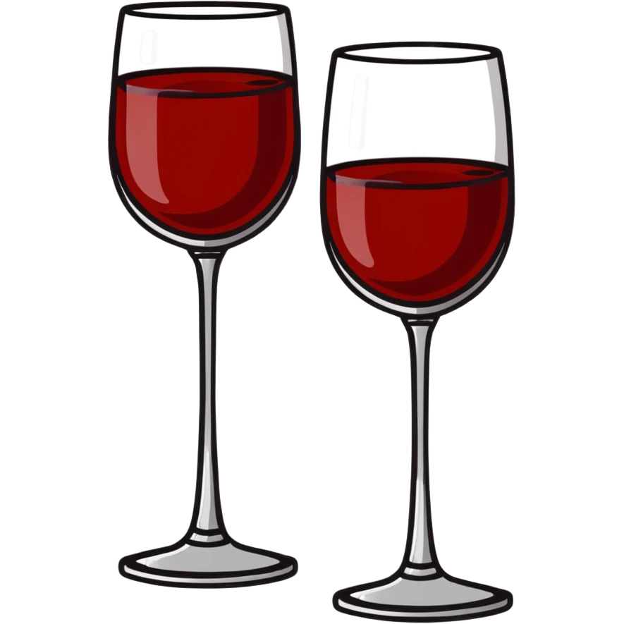 fancy silver goblet adorned with red amber stones containing dark red wine emoji