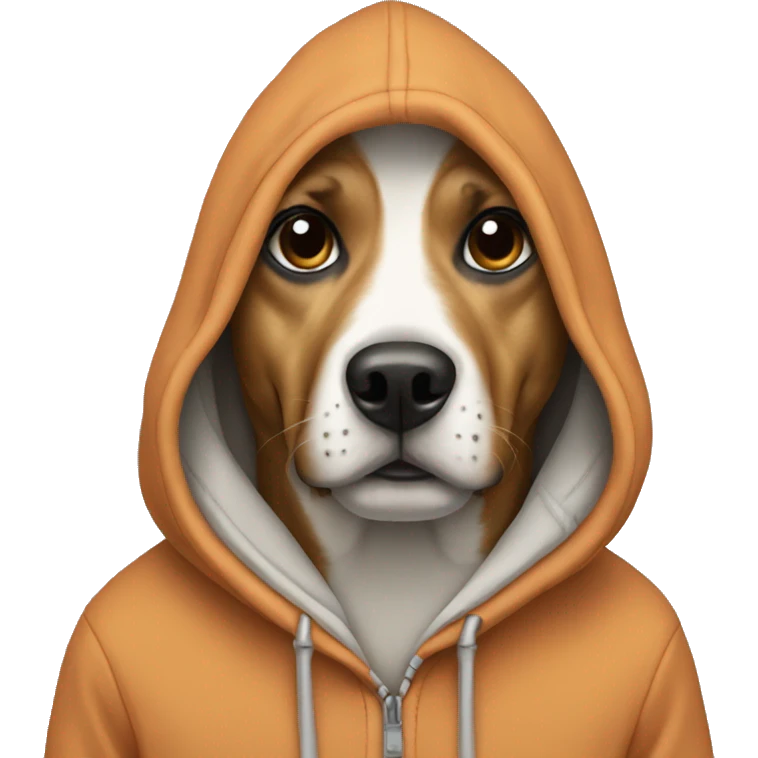dog wearing a hoodie  emoji