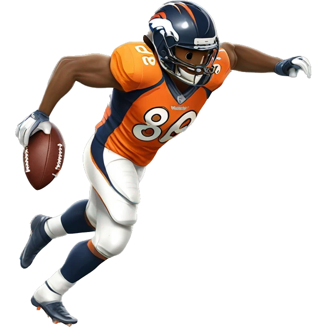 NFL football player, Denver broncos, touchdown   emoji