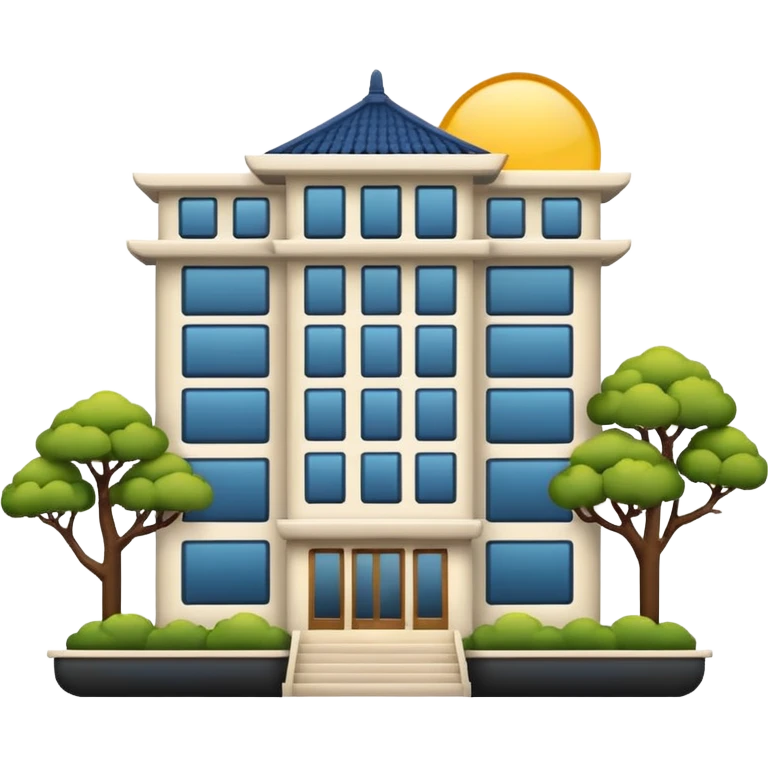 Asian Hotel 3D emoji