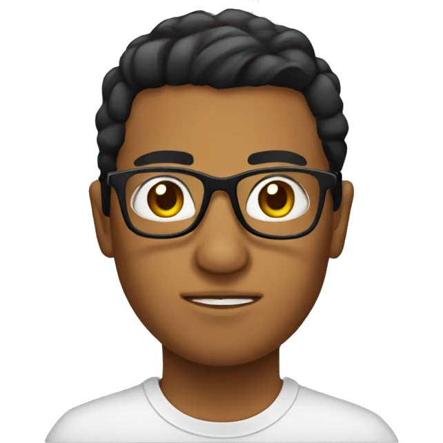 Chamorro with glasses emoji
