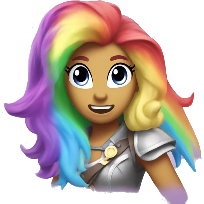 my little pony rainbow rage emoji