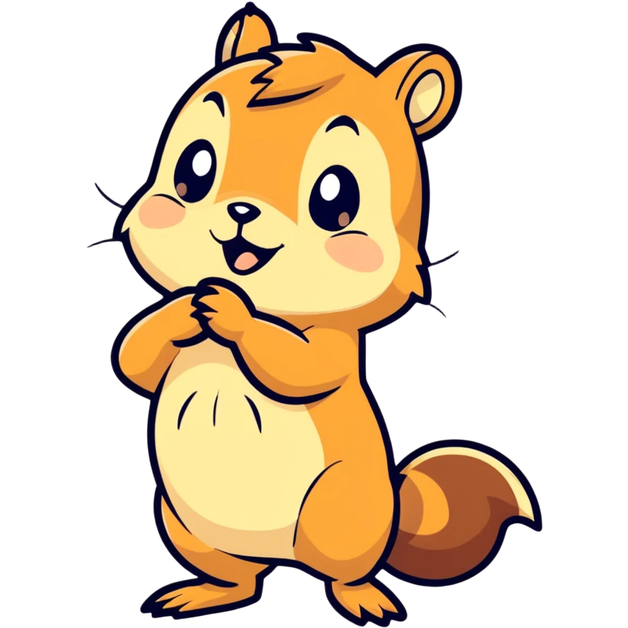 chipmunk farting emoji