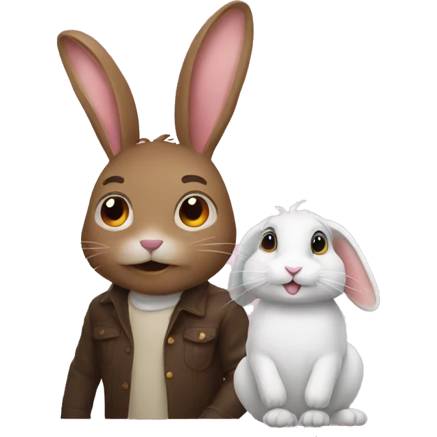 With rabbit emoji