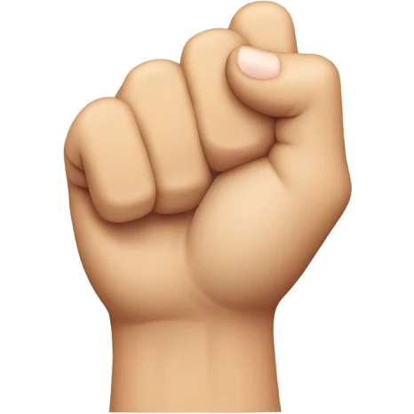 a fist facing up with index and pinky fingers facing up emoji