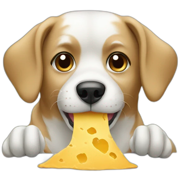 Dog Eating Laptop emoji