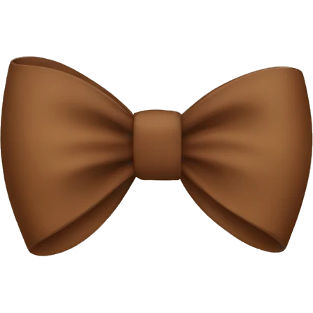 Brown bow emoji